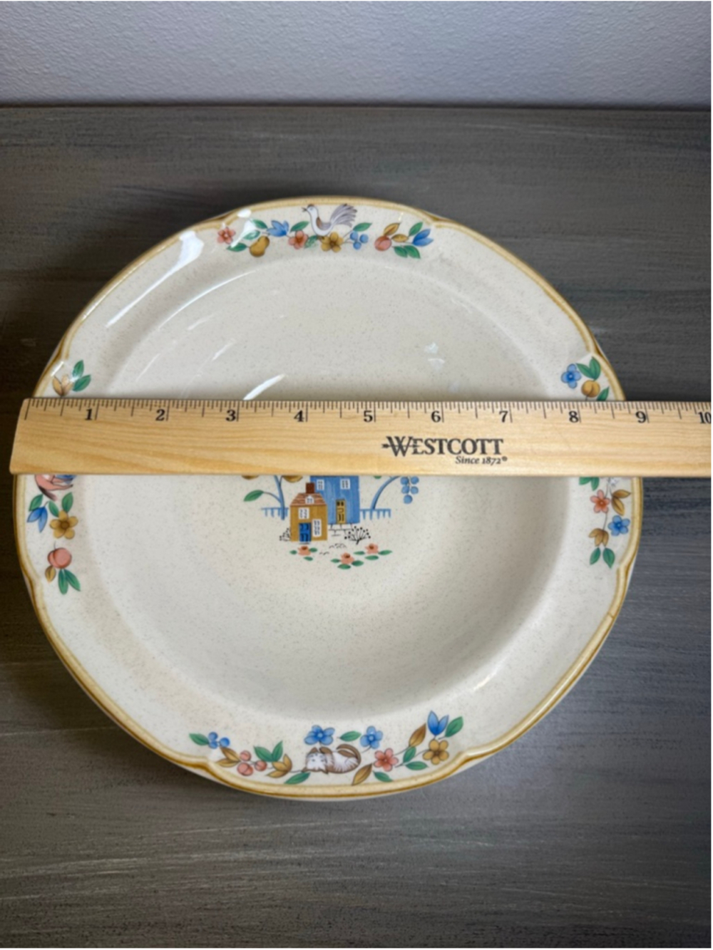 Vintage International Heartland Stoneware 9 Inch Serving Bowl Japan Cottagecore - Picture 6 of 8